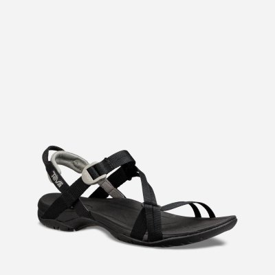 Teva Sirra - Women's Teva Hiking Sandals - Black | India (AMVH04763)